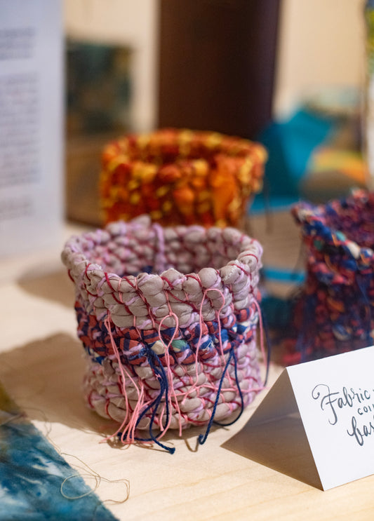 Beth Oberle Fabric Wrapped Coil Baskets