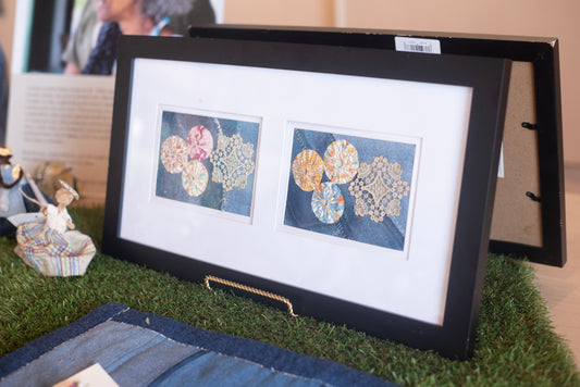 Betty Anderson - Framed Lace on Denim