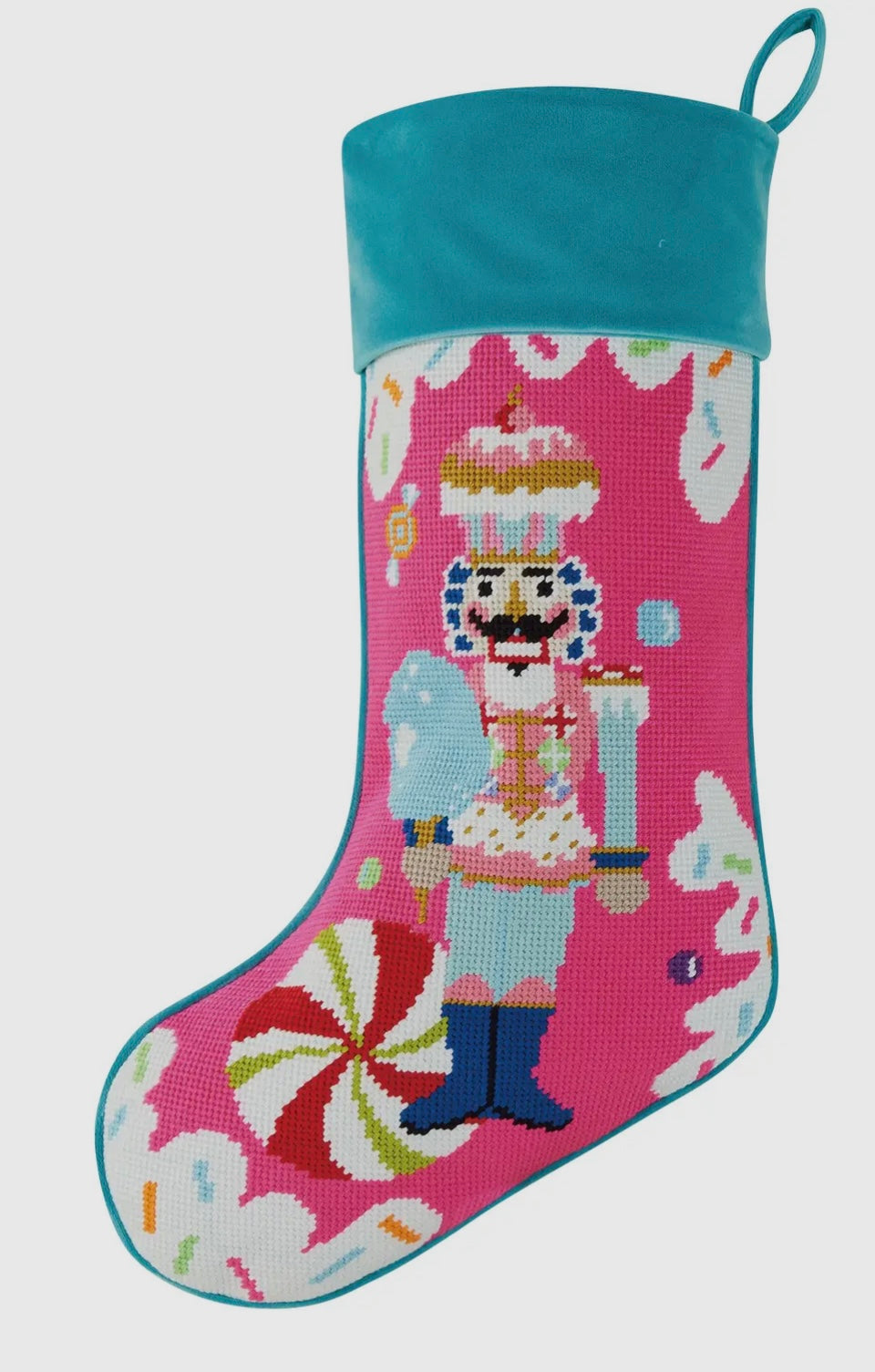 Embroidered Nutcracker Stocking