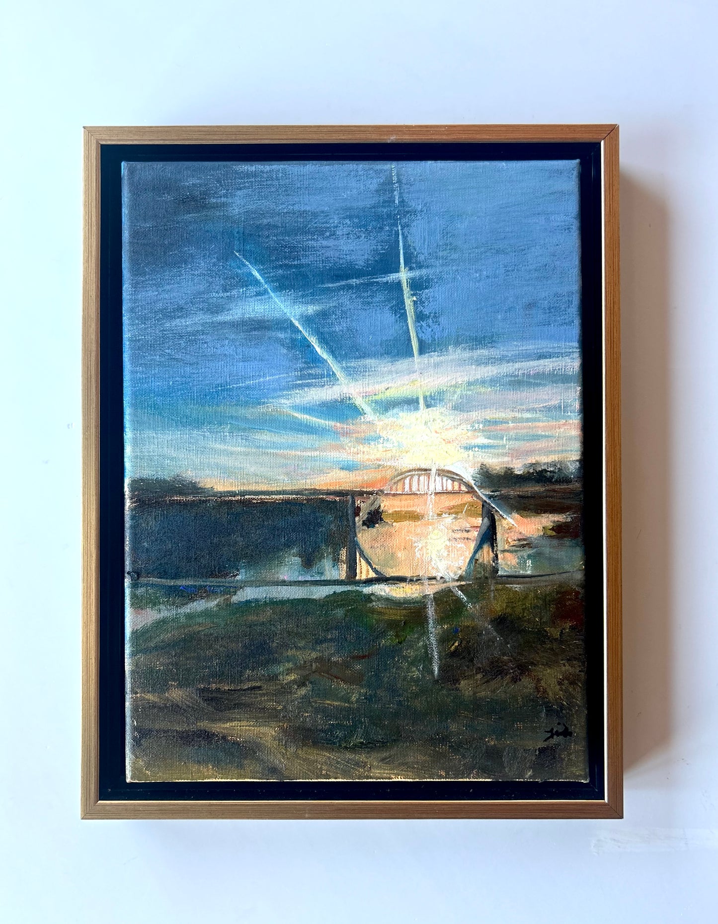 Trish Gober - Sunset at the Bridge