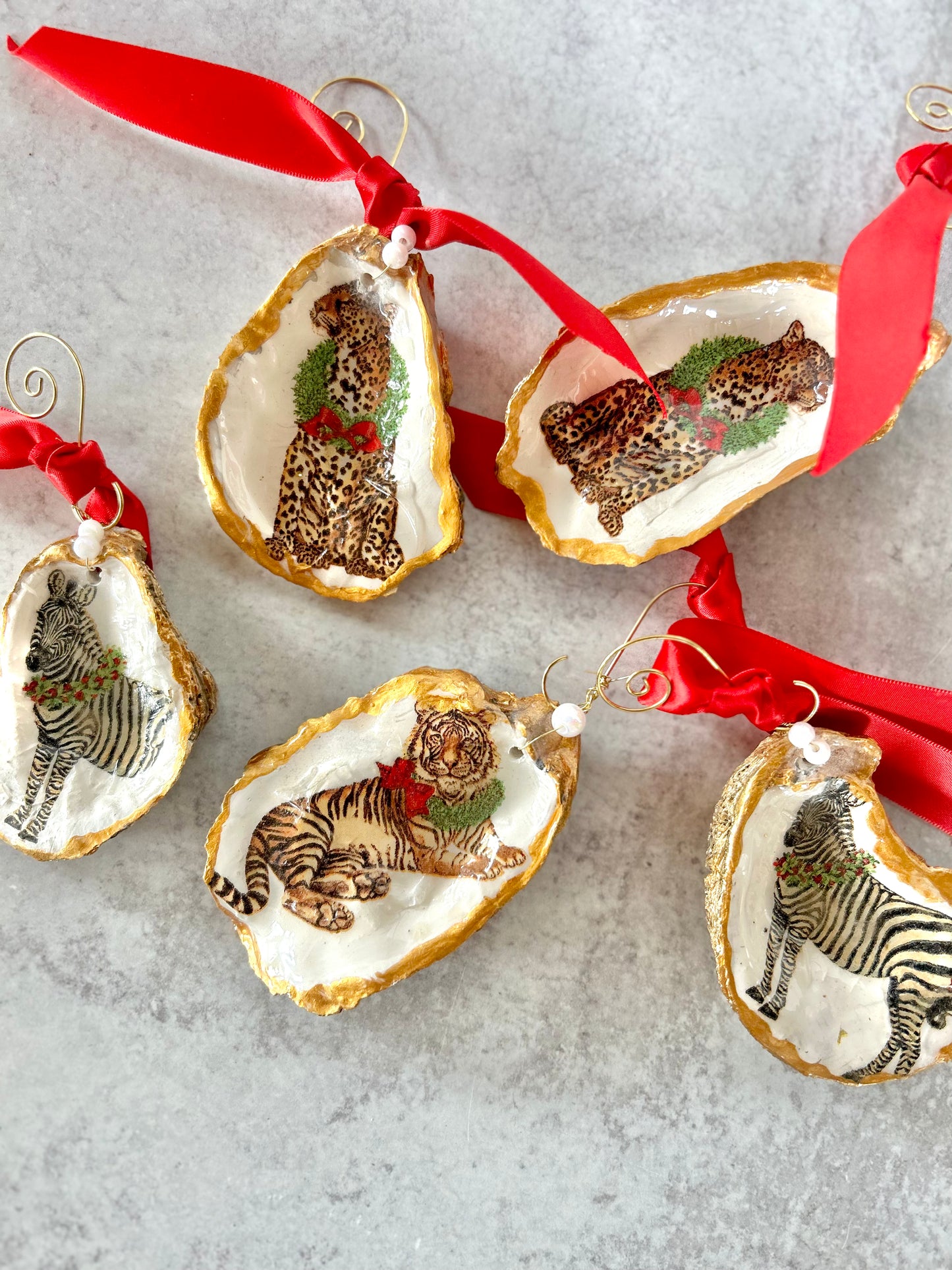 Angela Fernandez - Oyster ornaments