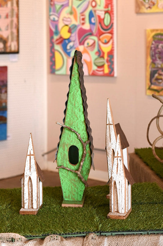 Andrew McCall - Large Green Birdhouse
