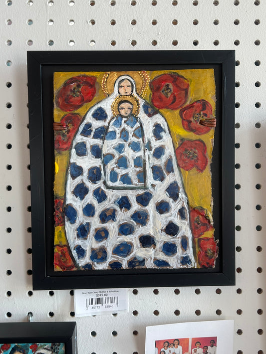 Mary Ann Casey - Mother & Baby Blue with Poppies